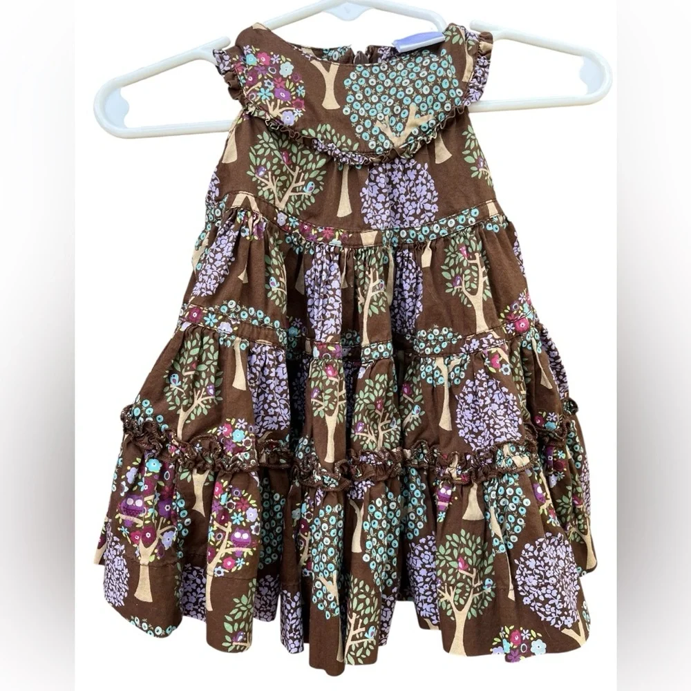 Hostess Pick 🥳☄️BabyGap Brown Floral Sleeveless Dress